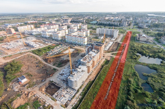 Работы по строительству продолжения ул. Большая Московская проведут в два этапа