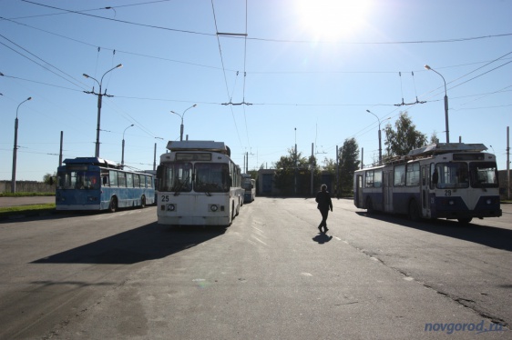 Около месяца в Великом Новгороде по выходным не будут ходить троллейбусы