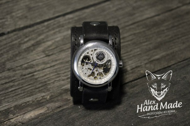 Мастерская Alex HandMade предоставляет услуги по изготовлению ремешков на часы.