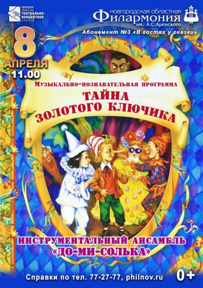 Плакат Золотой Ключик Купить