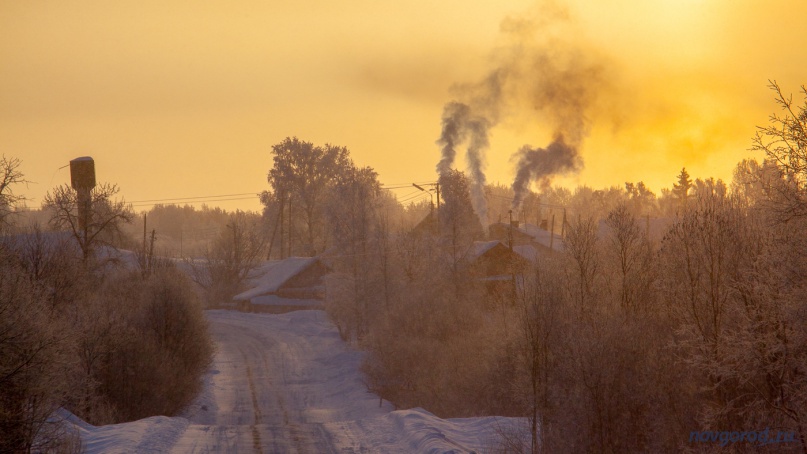 Морозное утро в Демянском районе. © Фото из архива интернет-портала «Новгород.ру»