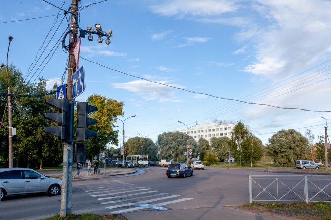 Камеры на перекрестке улиц Псковская и Белова. 