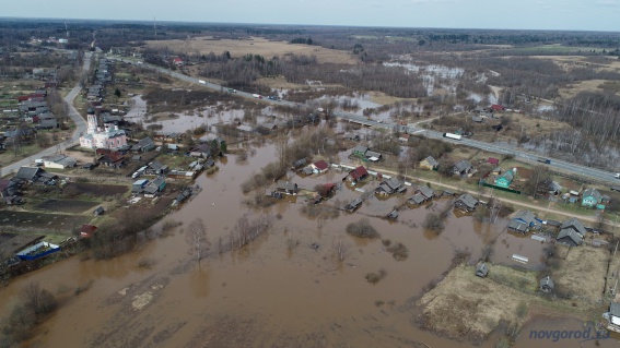Из-за весеннего паводка в Новгородской области могут пострадать 37 населённых пунктов