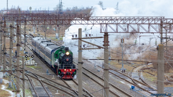 В первый день нового года из Великого Новгорода в Чудово и обратно можно будет прокатиться на ретропоезде «Рускеальский экспресс»