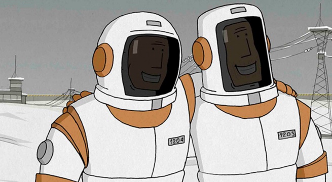 Кадр из российского мультфильма «Мы не можем жить без космоса». © Константин Бронзит