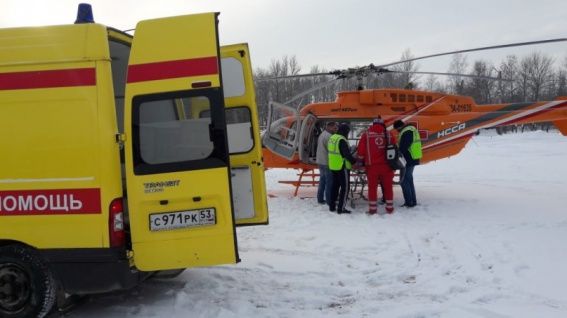 За неделю вертолёты санавиации в Новгородской области совершили четыре вылета