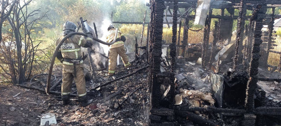 В Старорусском районе на пожаре в дачном доме погиб человек