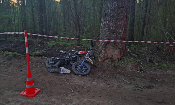 В Марёвском округе мотоциклист врезался в дерево