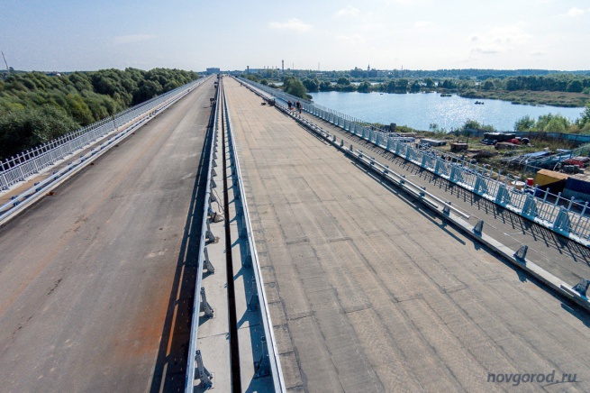Состояние моста на 6 сентября 2015 года. 
