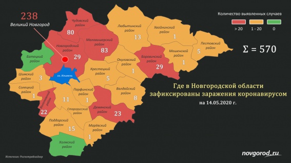В Волотовском районе уже 22 заражения коронавирусом, десять дней назад было два