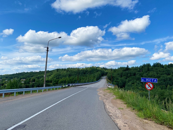 На мосту через реку Мста в Маловишерском районе начались восстановительные работы