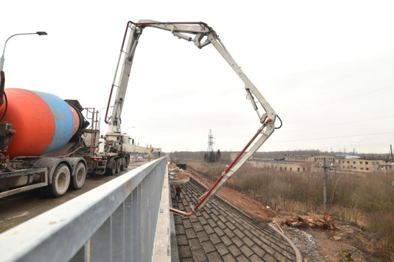Лужский путепровод в Великом Новгороде отремонтирован на 68%