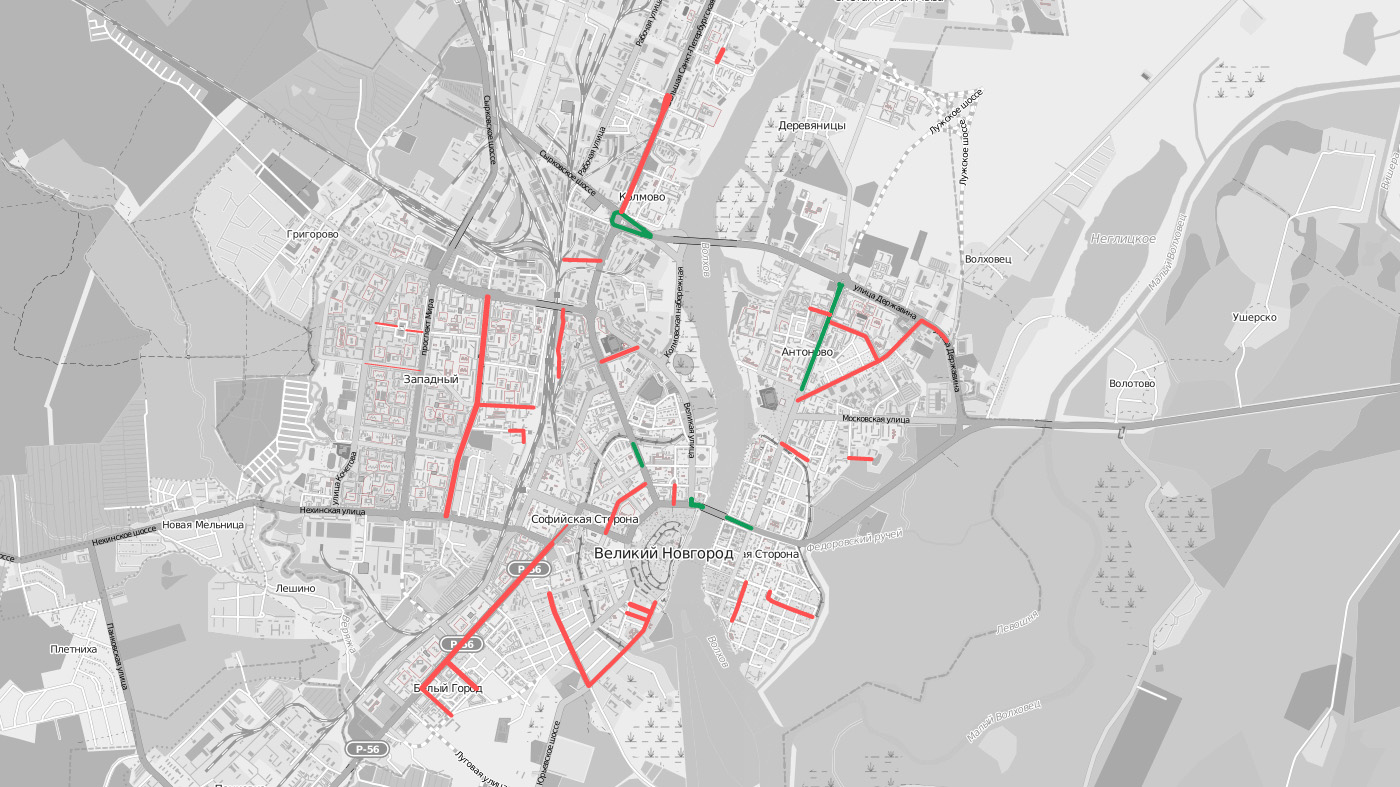 Карты великий новгород в реальном времени. Улица Северная 2 Великий Новгород карта. Карта дорог Великий Новгород. Дороги Великого Новгорода карта. Карта Великого Новгорода с улицами.