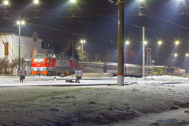 Поезд Великий Новгород - Москва. 