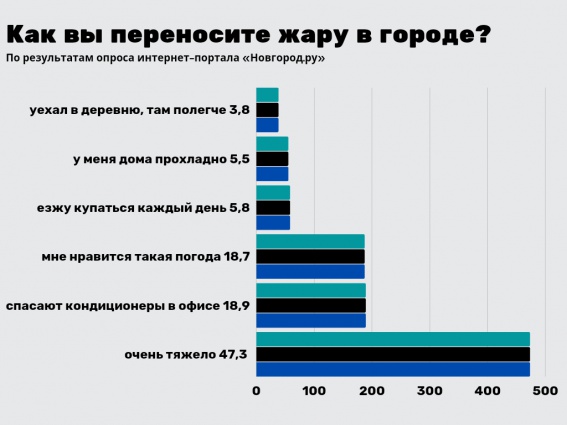 Большинство новгородцев тяжело переносят аномальную жару: результаты опроса «Новгород.ру»