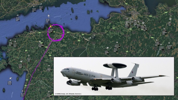 Сегодняшний полет борта LX-N90442 проходил в районе посёлка Тапа и города Раквере в Эстонии. Самолет вылетел с авиабазы в Польше и в данный момент возвращается к месту дислокации. 