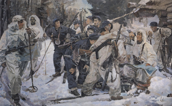 © Иосиф Серебряный - Партизанский отряд / ГРМ