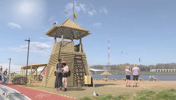 Центр развития городской среды представил концепцию благоустройства пляжа в Великом Новгороде