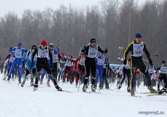 В Окуловке состоялся центральный старт в регионе гонки «Лыжня России»