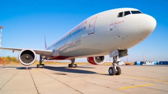Самолету Boeing 777 авиакомпании «Россия» присвоено имя «Великий Новгород»