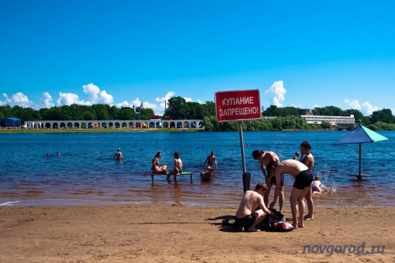 В мэрии Великого Новгорода напомнили, где нельзя купаться