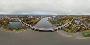 Панорама: Строительство Деревяницкого моста
