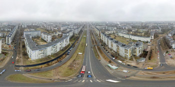 Панорама: Перекресток проспекта Мира и улицы Зелинского