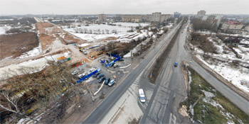 Панорама: Перекресток Большой Санкт-Петербургской и Лужского шоссе