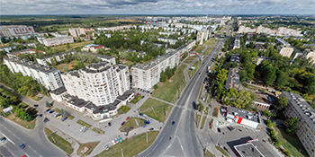 Панорама: Перекресток улиц Мира и Нехинская
