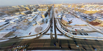 Панорама: Перекресток улиц Ломоносова и Нехинская