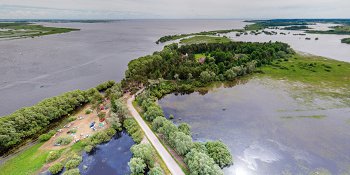 Панорама: Перынский скит и исток реки Волхов