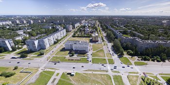 Панорама: Перекресток улиц Кочетова и Попова