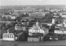 Панорама Новгорода. (Снимок с вертолета)