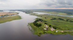 Михайло-Клопский монастырь, река Веряжка и озеро Ильмень