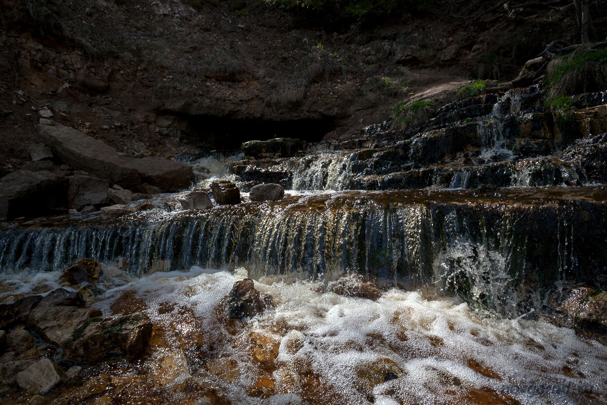 Водопады на реке Поноретка